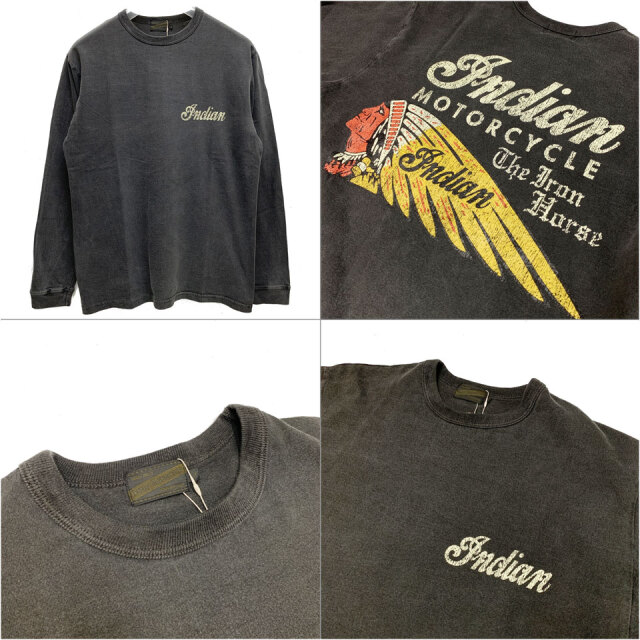 INDIAN MOTORCYCLE / PIGMENT INDIAN HEAD L/S Tee