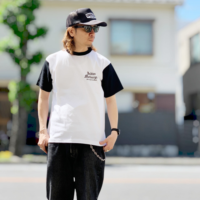 INDIAN MOTORCYCLE / SET IN 2TONE SS Tee