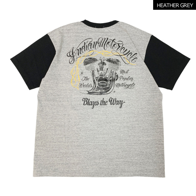 美品★ INDIAN MOTORCYCLE by SUGAR CANE つなぎ INDIAN MOTORCYCLE / SET IN 2TONE SS Tee