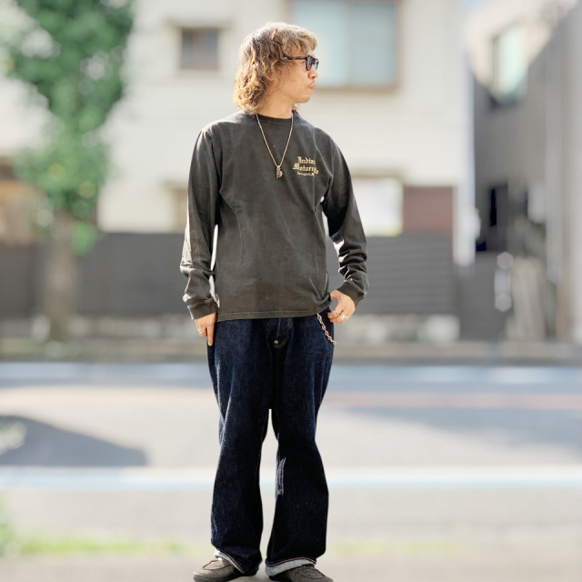 INDIAN MOTORCYCLE / PIGMENT FLYING WHEEL L/S Tee