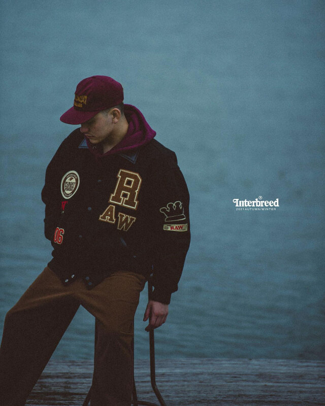 INTERBREED / RAW x INTERBREED “RAW Varsity Jacket”