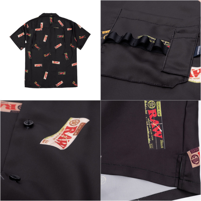 INTERBREED / RAW x INTERBREED “Papers Open Collar Shirt