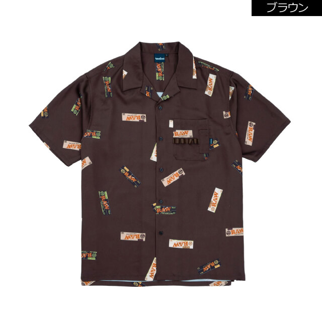 INTERBREED / RAW x INTERBREED “Papers Open Collar Shirt