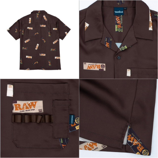 INTERBREED / RAW x INTERBREED “Papers Open Collar Shirt