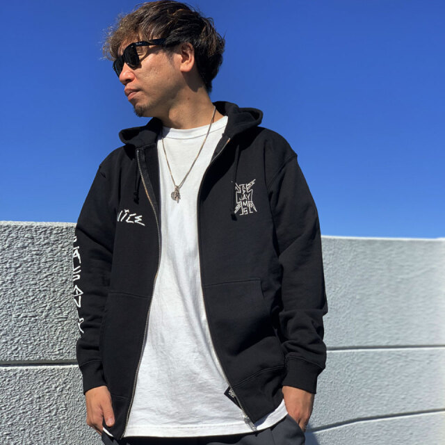 Jay Adams Cross Logo Zip Hoodie