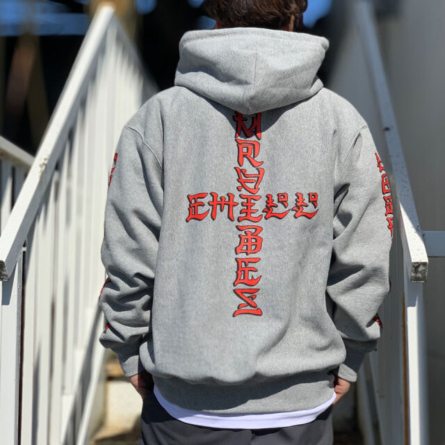 MRV by Mr.vibes ミスターバイブス オリジナル パーカー ANIMAL CHILL P/O HOODIE ヘビーウェイト グレー GREY
