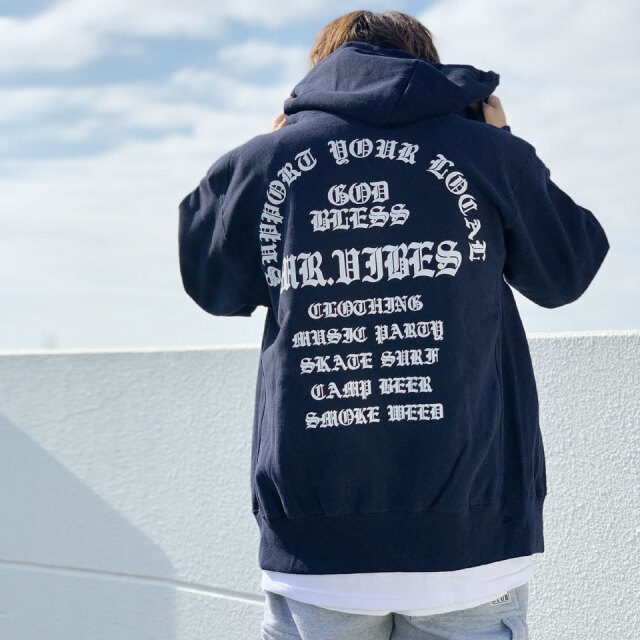 MRV / GOD BLESS ZIP HOODIE