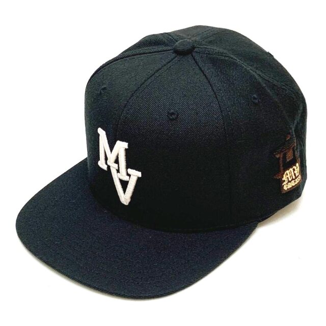 MRV by Mr.vibes キャップ SCRIPT LOGO SNAPBACK スナップバック 帽子 オリジナル ブラック 黒 BLACK