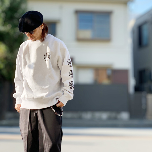 MRV / 15.5oz IRON CROSS CREWNECK SWEAT