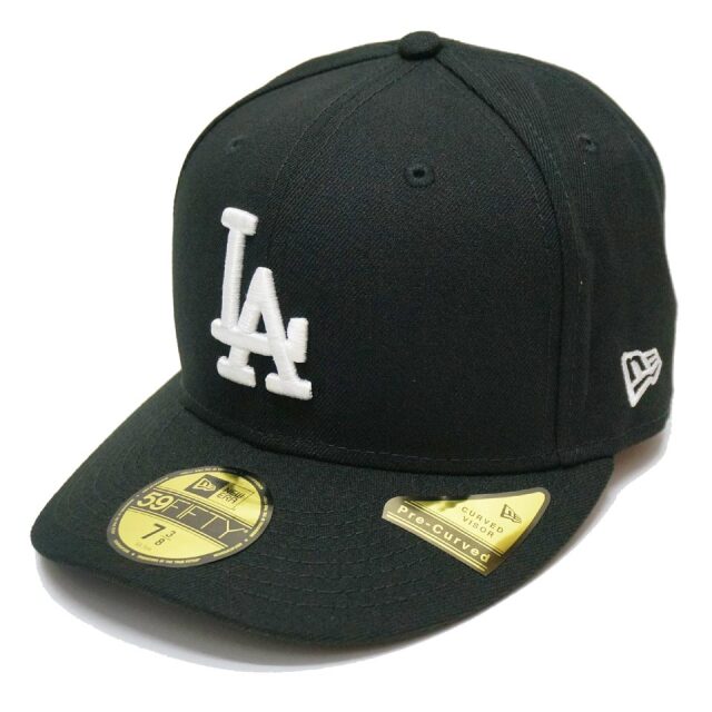 ニューエラ NEW ERA キャップ PC 59FIFTY - LOS ANGELES DODGERS LA ドジャース ブラック 黒 BLACK 定番モデル