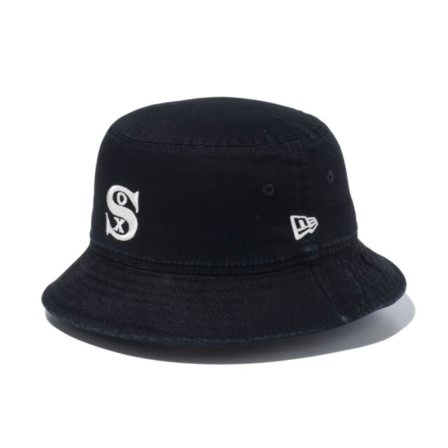 ニューエラ NEW ERA バケットハット BUCKET-01 COOPERSTOWN クーパーズタウン WHITESOX ホワイトソックス ブラック 黒 BLACK