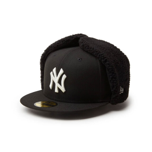 ニューエラ NEW ERA キャップ 59FIFTY Dog Ear ドッグイヤー NY YANKEES ニューヨーク・ヤンキース ブラック 黒 BLACK