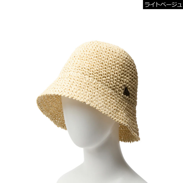 NEW ERA ニューエラ　クロシェ バケット ペーパー ベージュ ハット NEW ERA ニューエラ クロシェ バケット ペーパー ベージュ