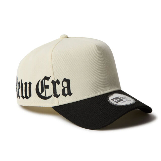 ニューエラ NEW ERA キャップ 9FORTY A-Frame Essential CAP オールドイングリッシュ スナップバック 帽子 クローム/ブラック ホワイト 白 黒 BLACK 14667890