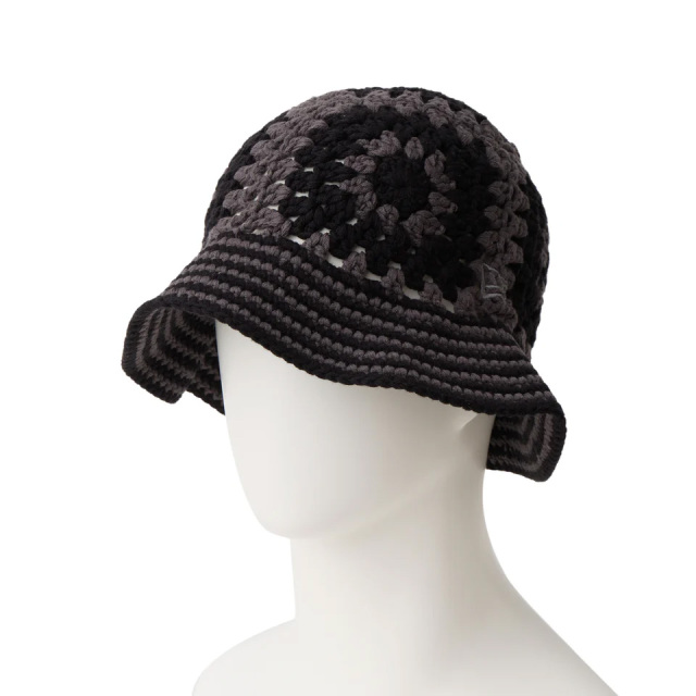 NEW ERA / CROCHET KNIT BUCKET HAT