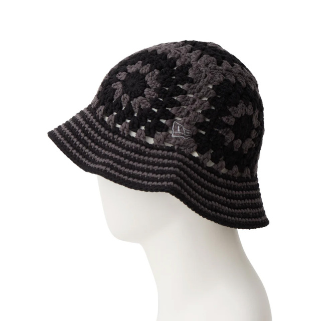 NEW ERA / CROCHET KNIT BUCKET HAT