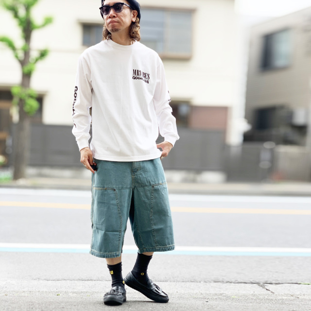 NULL TOKYO / W-KNEE DENIM SHORT