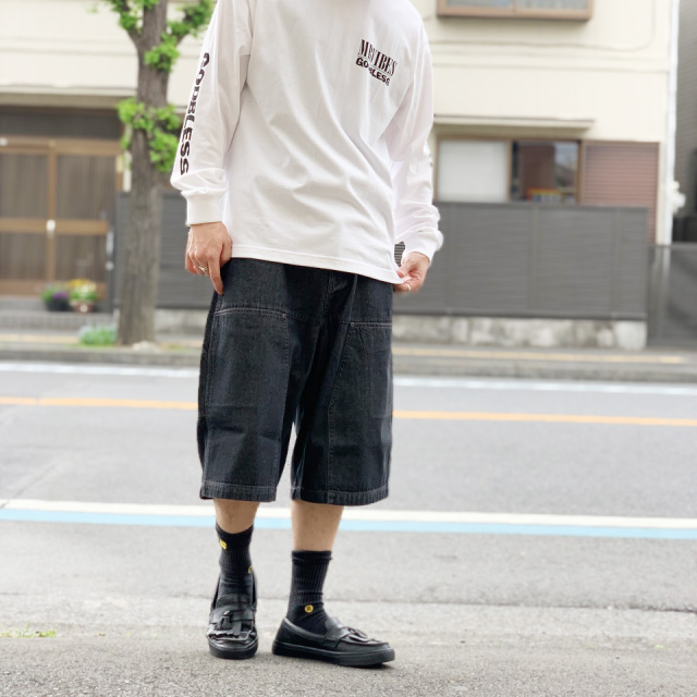 パンツ NULL TOKYO / W KNEE DENIM PANTS BEAMS（ビームス）【別注】NULL TOKYO / W KNEE DENIM PANTS