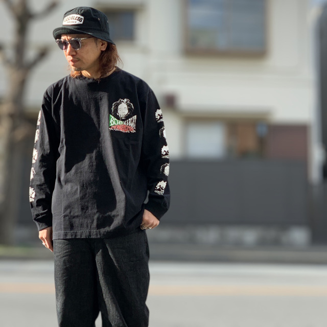 POT MEETS POP / Bob Marley UP RISING LS TEE