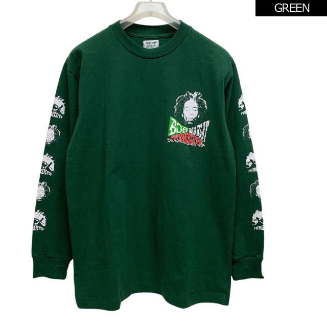 POT MEETS POP / Bob Marley UP RISING LS TEE
