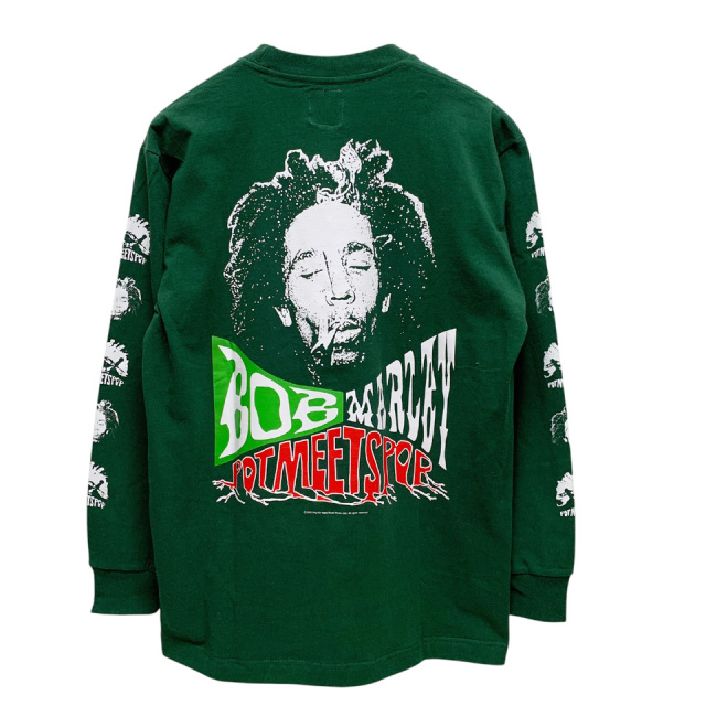 POT MEETS POP / Bob Marley UP RISING LS TEE
