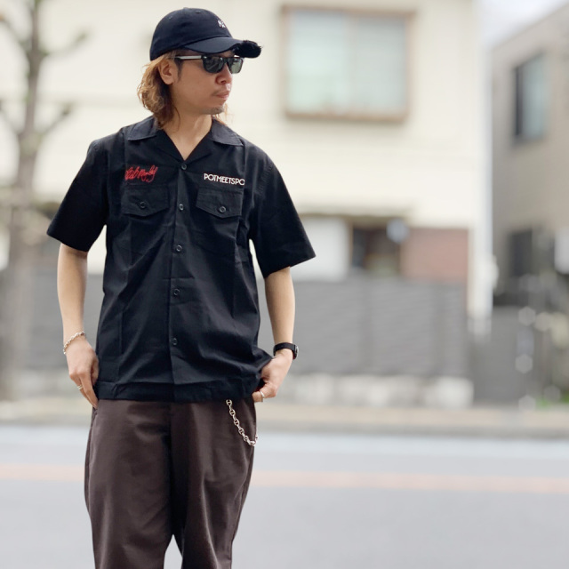 POT MEETS POP / Bob Marley EXODUS S/S WORK SHIRT