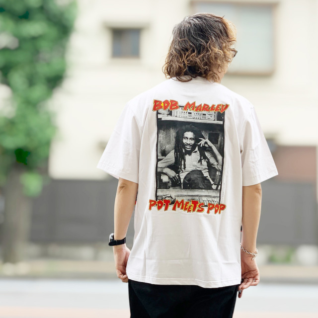 POT MEETS POP ポットミーツポップ Bob Marley UP RISING SS TEE (2509-U024)