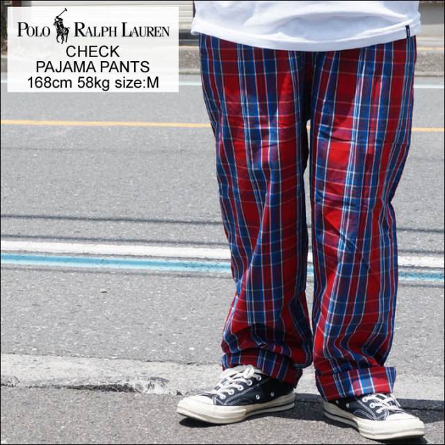 【50%OFF】SALE セール POLO RALPH LAUREN ポロ ラルフローレン CHECK PAJAMA PANTS チェックパンツ