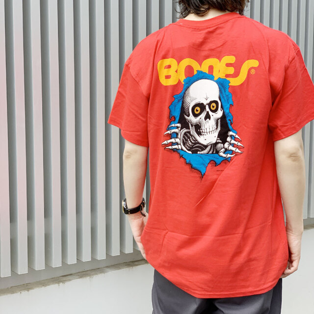 パウエルペラルタ POWELL PERALTA Tシャツ RIPPER S/S Tee スケルトン レッド 赤 RED