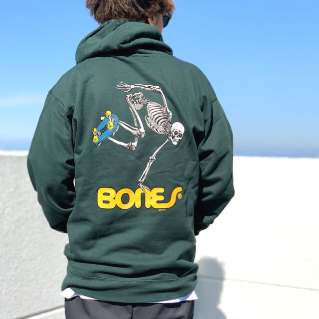 全2色 パウエルペラルタ POWELL PERALTA パーカー フーディー SKATEBOARD SKELTON P/O HOODIE スウェット ブラック グリーン 黒 緑 BLACK GREEN