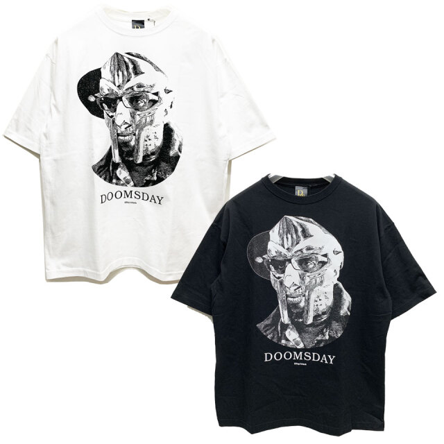 全2色 ラップアタック RAP ATTACK  Tシャツ DOOMSDAY S/S BIG Tee MF DOOM 似顔絵 ホワイト 白 WHITE ブラック 黒 BLACK ラップTシャツ