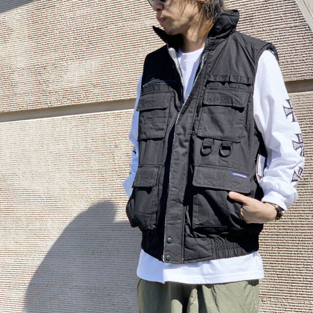 【40%OFF】レネゲードスポーツ RENEGADE SPORTS ベスト MULTI POCKET UTILITY VEST アウトドアベスト ブラック 黒 BLACK