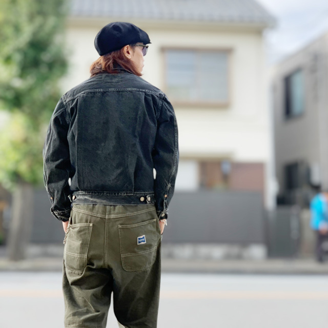 SUGAR CANE / 14.25oz. BLACK DENIM JACKET 1953 AGED MODEL