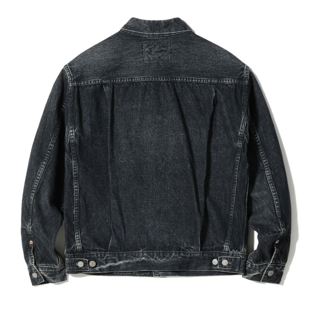SUGAR CANE / 14.25oz. BLACK DENIM JACKET 1953 AGED MODEL