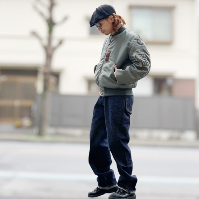 SUGAR CANE / 13oz. DENIM WAIST OVERALLS 2025 MODEL (WIDE LEG)