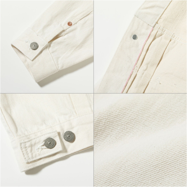 SUGAR CANE / 13oz. WHITE DENIM JACKET 1953 MODEL