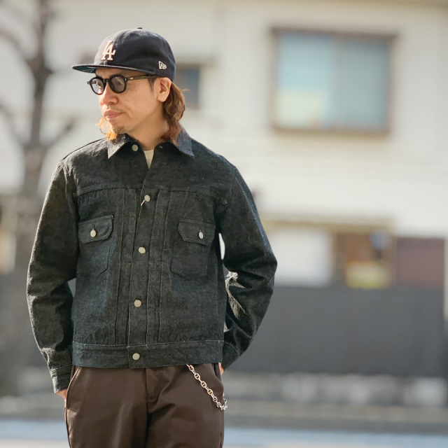 SUGAR CANE シュガーケーン 14.25oz. BLACK DENIM JACKET 1953 MODEL (Lot No. SC15650)