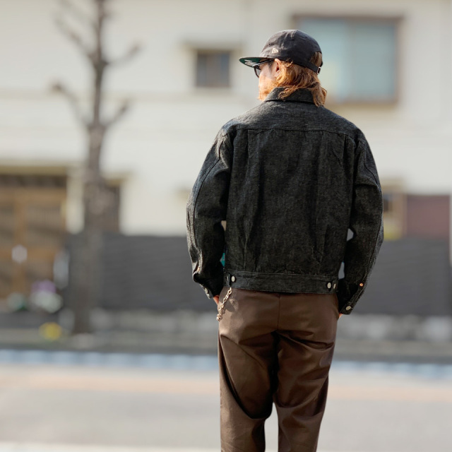SUGAR CANE / 14.25oz. BLACK DENIM JACKET 1953 MODEL