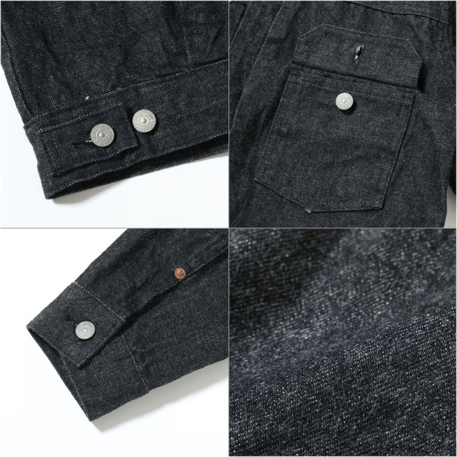 SUGAR CANE / 14.25oz. BLACK DENIM JACKET 1953 MODEL