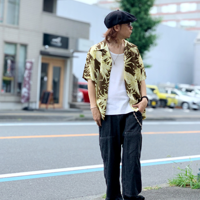 SUN SURF サンサーフ レーヨンシャツ アロハ パイナップル柄 S SUN SURF / HAWAIIAN S/S SHIRT “ISLAND PINEAPPLE”