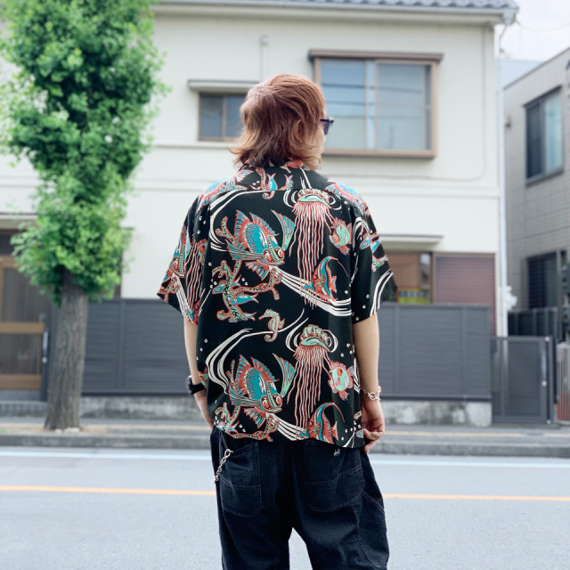 SUN SURF サンサーフ アロハシャツ レーヨン BIRD OF PARADISE