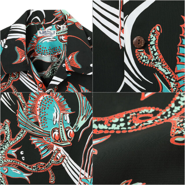 SUN SURF / HAWAIIAN S/S SHIRT “BUG EYED FISH”