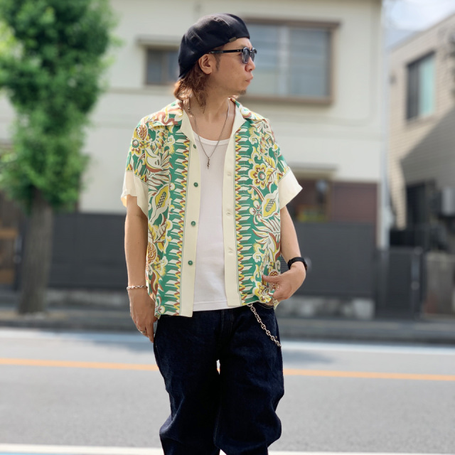 SUN SURF サンサーフ ハワイアンシャツ M 日本製 平等院鳳凰堂 SUN SURF サンサーフ メンズ トップス 半袖シャツ アロハシャツ