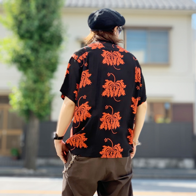SUN SURF アロハシャツ XL SUN SURF / RAYON HAWAIIAN S/S SHIRT “CORAL HIBISCUS”