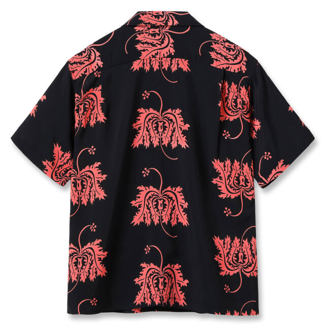 SUN SURF アロハシャツ XL ハイビスカス　黒 SUN SURF / HAWAIIAN L/S SHIRT CORAL HIBISCUS