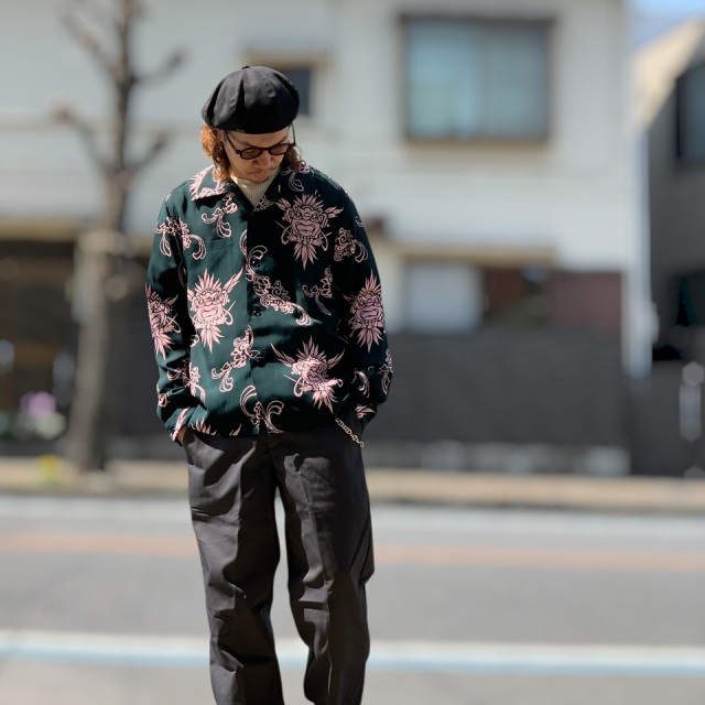 SUN SURF / HAWAIIAN RAYON L/S SHIRT TIKI