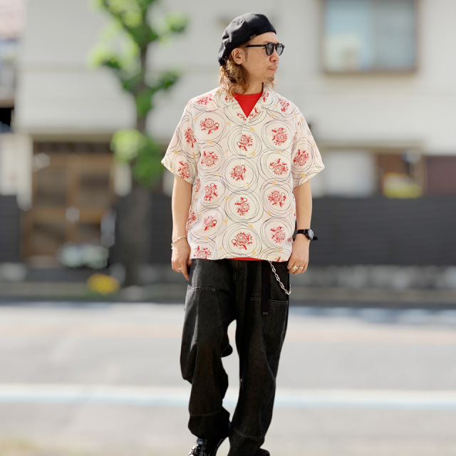 SUN SURF / HAWAIIAN S/S SHIRT “DRAGON GRID”