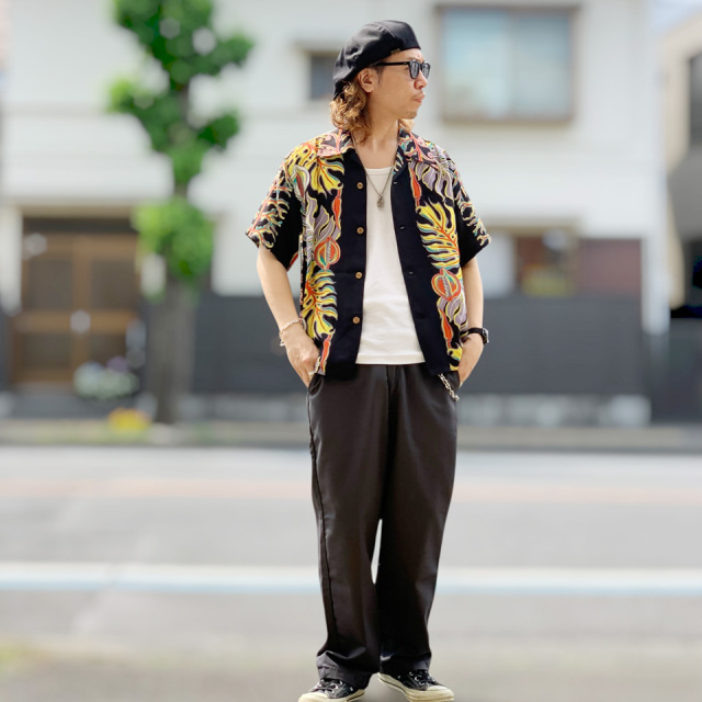 SUN SURF / HAWAIIAN S/S SHIRT “MONSTERA BORDER”