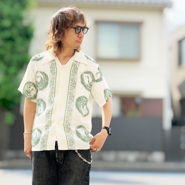 SUN SURF / HAWAIIAN S/S SHIRT “ORIENTAL BORDER”