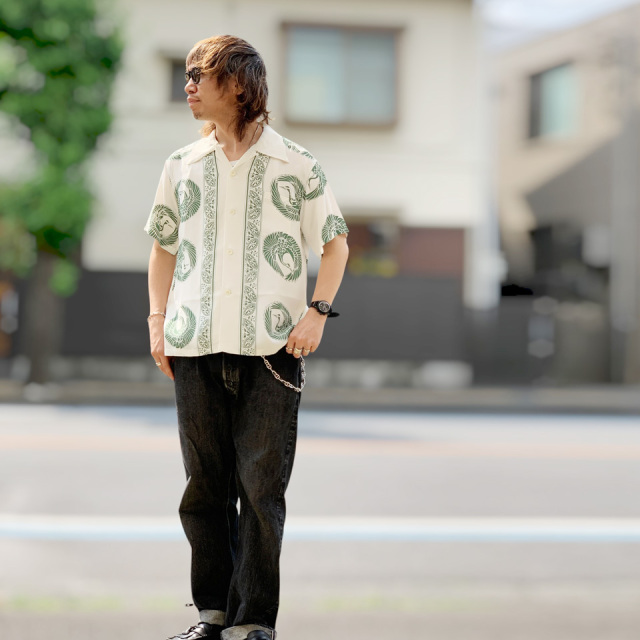 SUN SURF / HAWAIIAN S/S SHIRT “ORIENTAL BORDER”